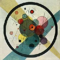 Kandinsky cosmos cercles dans un cercle 1923