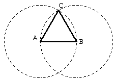 Pour construire un triangle équilatéral