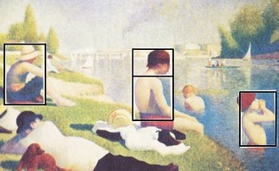 Baignade à Asnières de Georges Seurat (1884) : c'est un rectangle d'or